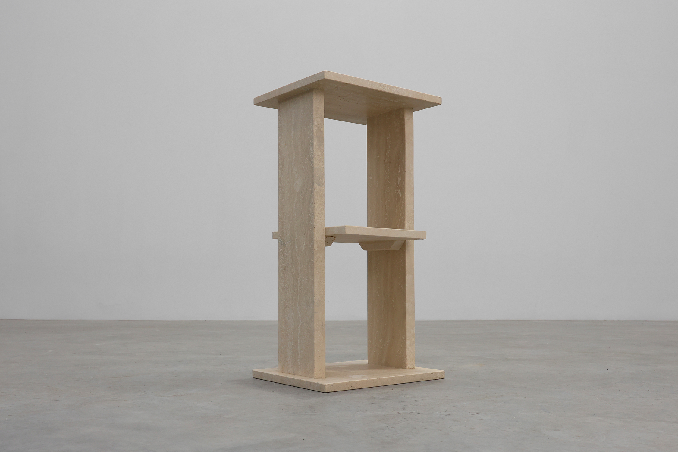 Mid-Century Travertine Console, Belgium 1980sthumbnail